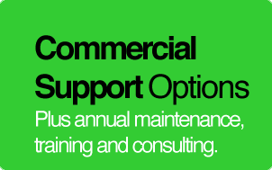 Commercial Support: Plus annual maintenance, training and consulting.